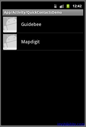 Android ApiDemo示例解读系列之九：App->Activity->QuickContactsDemo