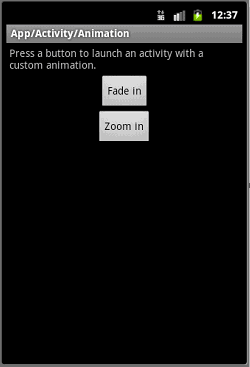 Android ApiDemo示例解读系列之三：App->Activity->Animation