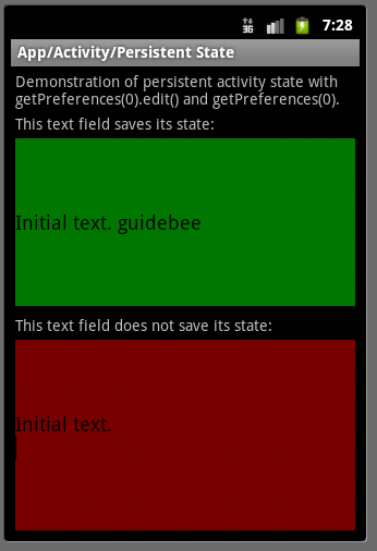 Android ApiDemo示例解读系列之九：App->Activity->Persistent State