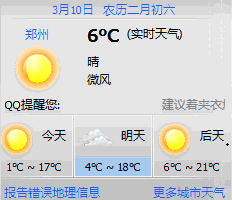 QQ天气预报