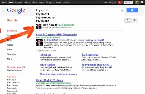 谷歌搜索整合Google+信息，引发质疑