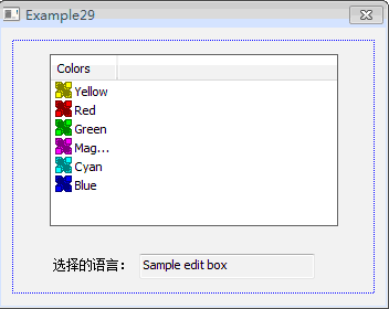 列表视图控件对话框模板